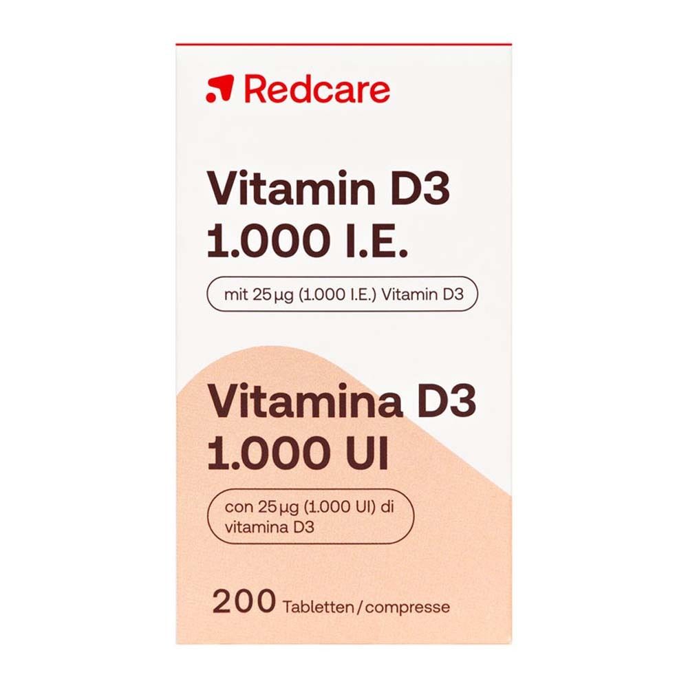 Redcare Vitamina D3 1000 I.E.