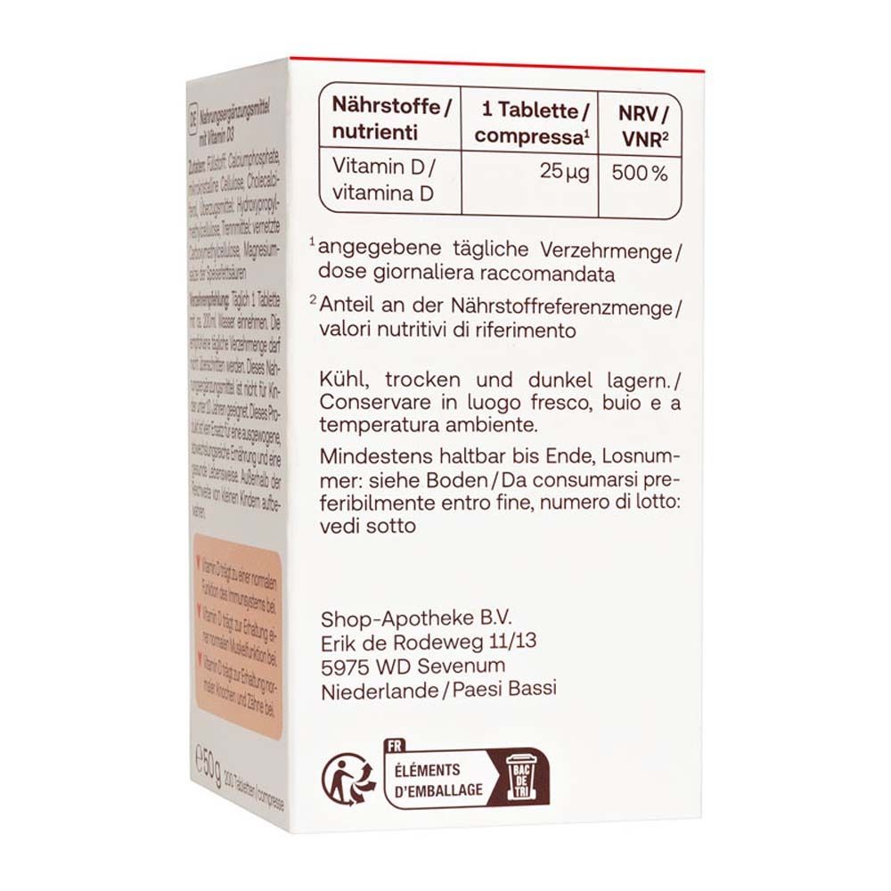 Redcare Vitamina D3 1000 I.E.