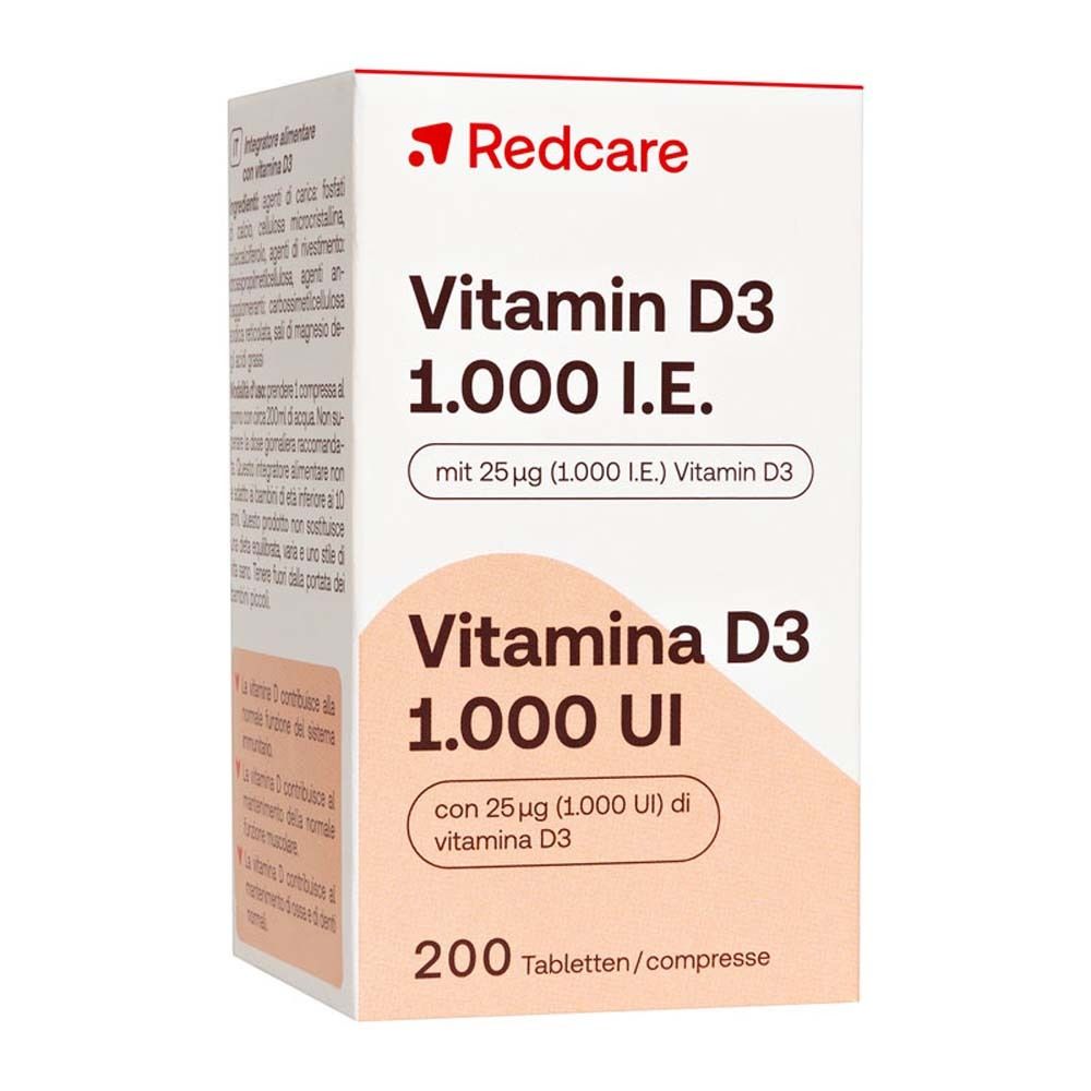 Redcare Vitamina D3 1000 I.E.