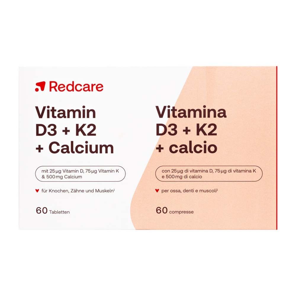 Redcare Vitamina D3, K2 e calcio