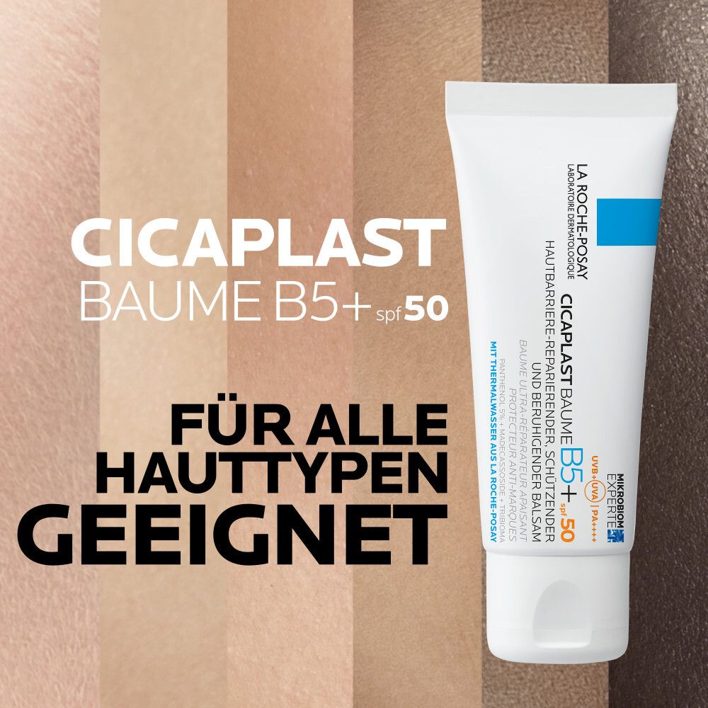 La Roche-Posay Cicaplast Baume B5+ SPF 50. Tubo. Adatto a tutti i tipi di pelle.