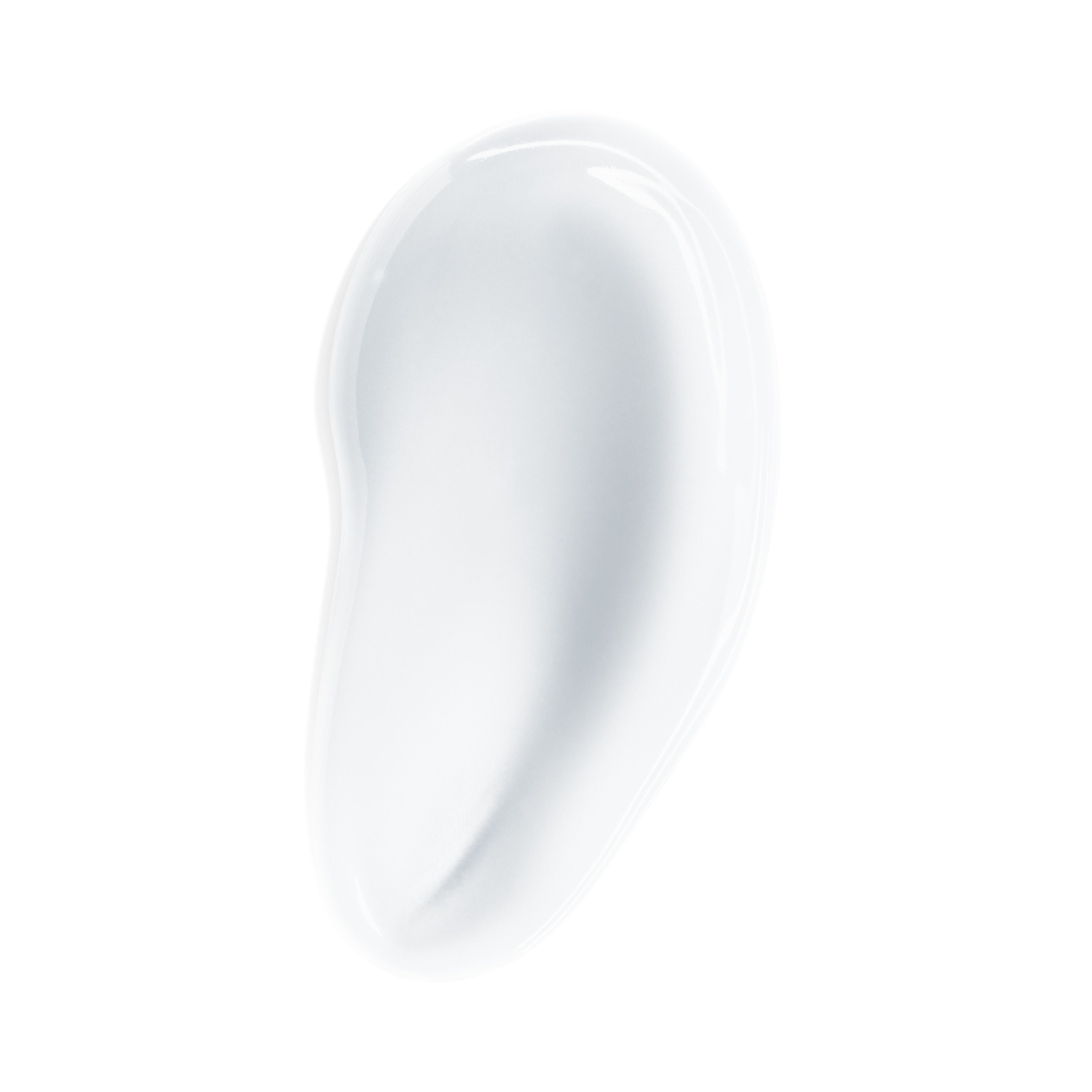 Macchia bianca e lucida. Consistenza di crema o siero.