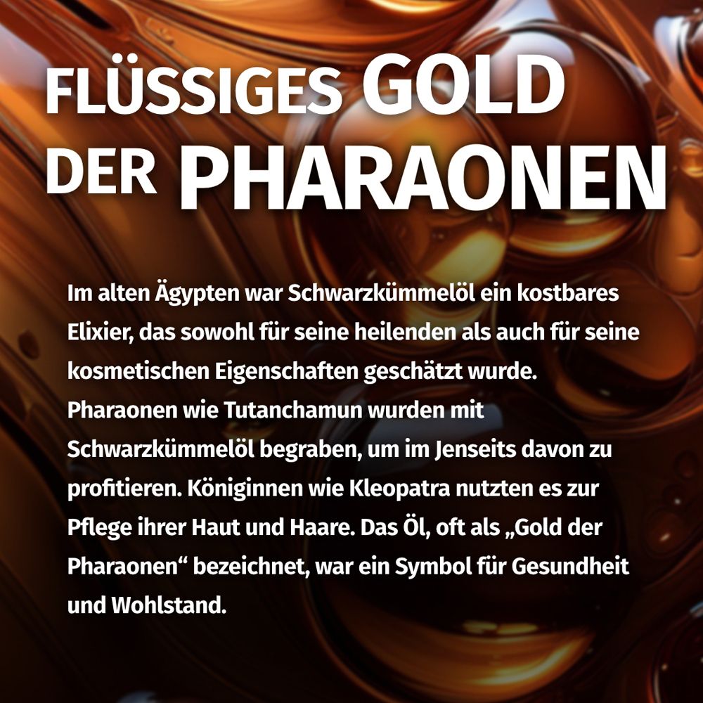 Oro liquido dei faraoni: Testo storico sull'olio di semi neri.