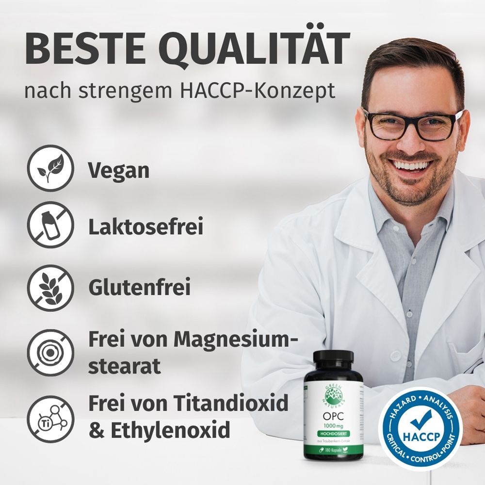 Migliore qualità: Vegano, senza lattosio, senza glutine, senza magnesio stearato, biossido di titanio, ossido di etilene.