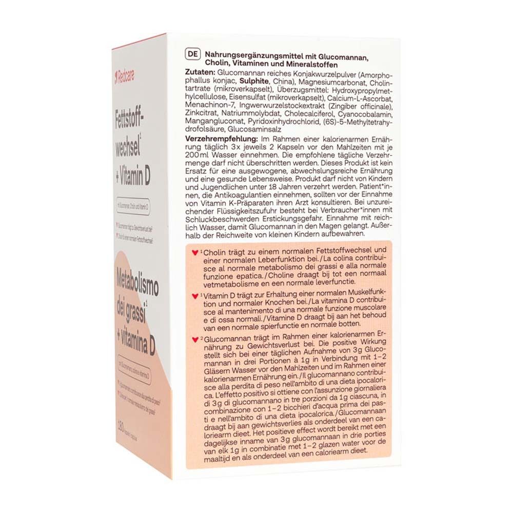 Redcare Metabolismo dei grassi + Vitamina D