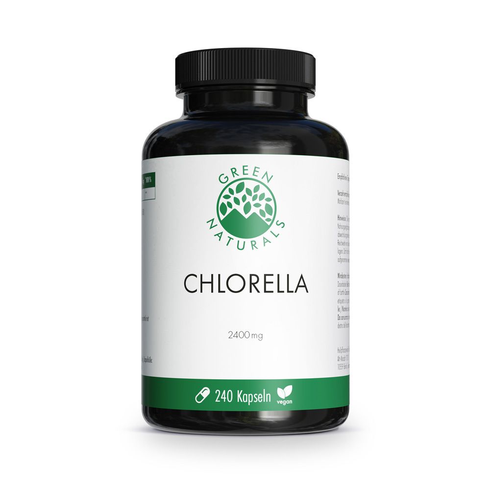 GREEN NATURALS® Clorella Capsule 2400 mg vegano