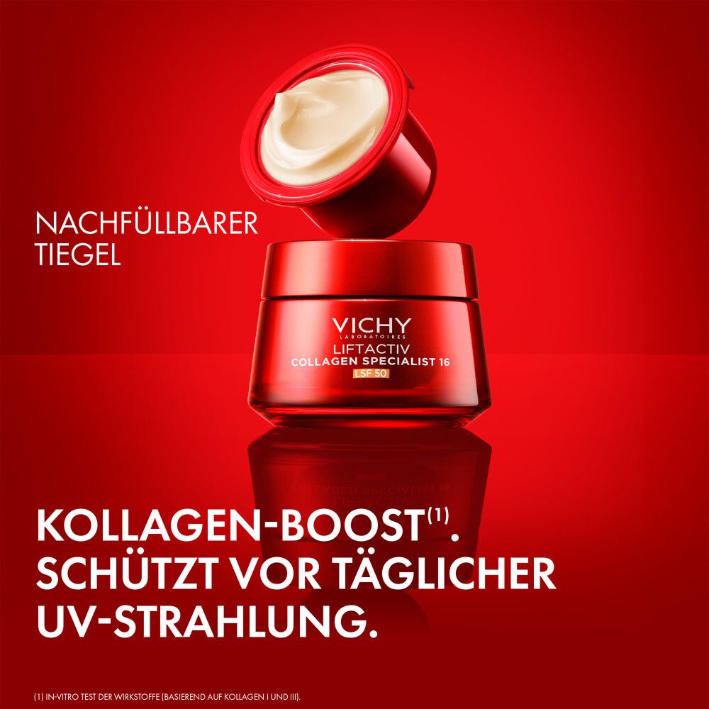 Vaso ricaricabile della crema giorno Vichy Liftactiv Collagen Specialist 16 SPF 50. Collagen Boost.