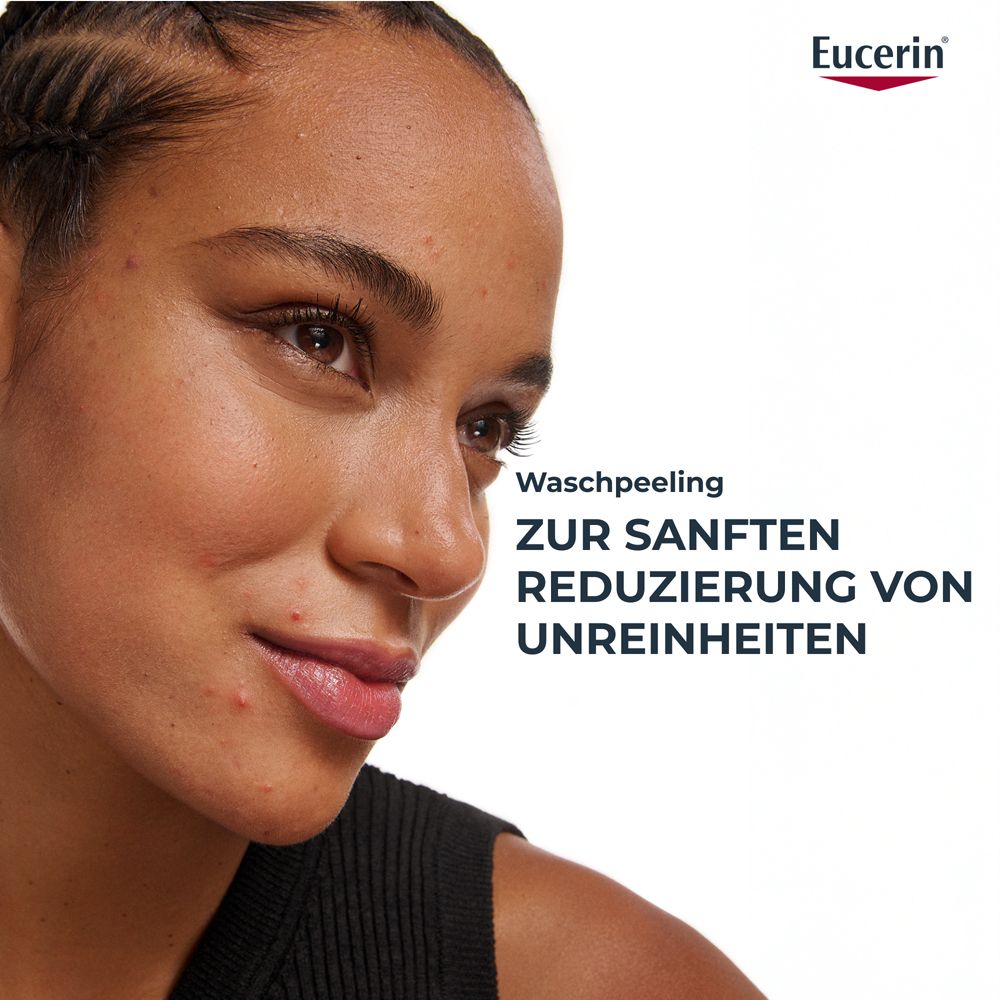 Eucerin Detergente esfoliante per la riduzione delicata delle impurità.