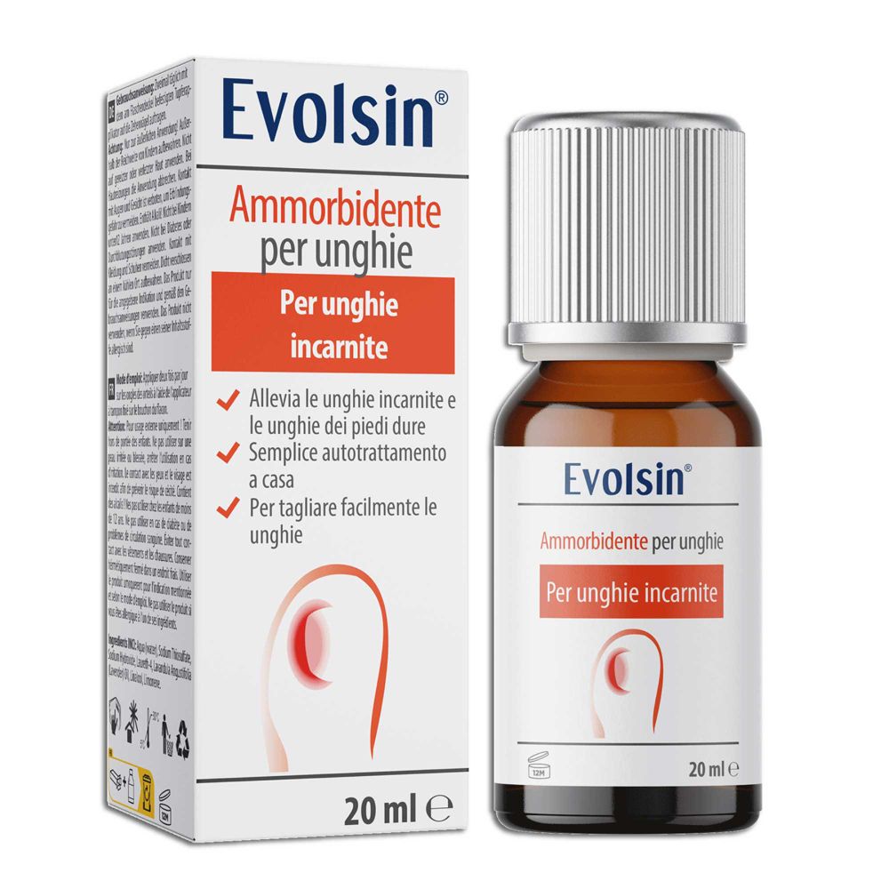 Evolsin® ammorbidente unghie – soluzione per unghie incarnite – formula alca