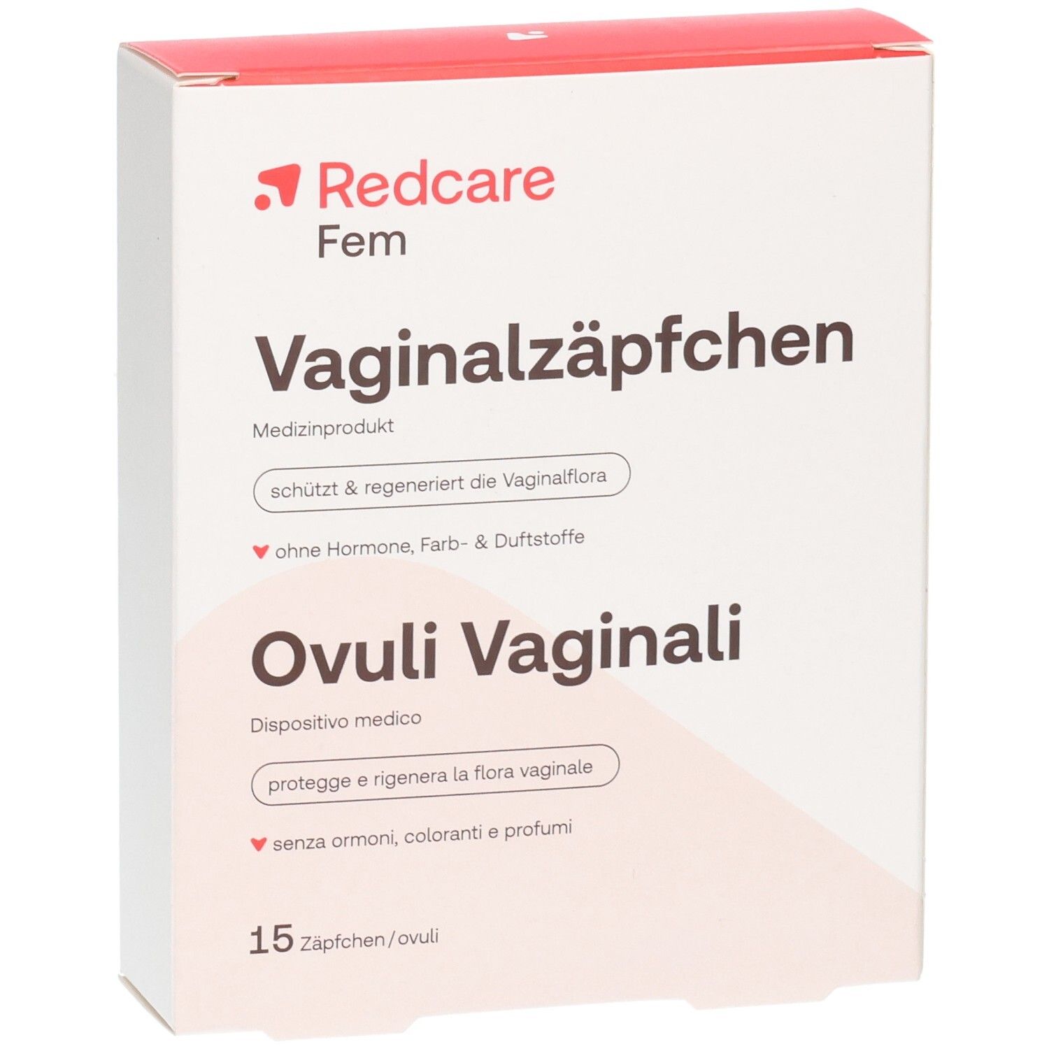 Ovuli vaginali Redcare Fem: Dispositivo medico, protegge e rigenera la flora vaginale.