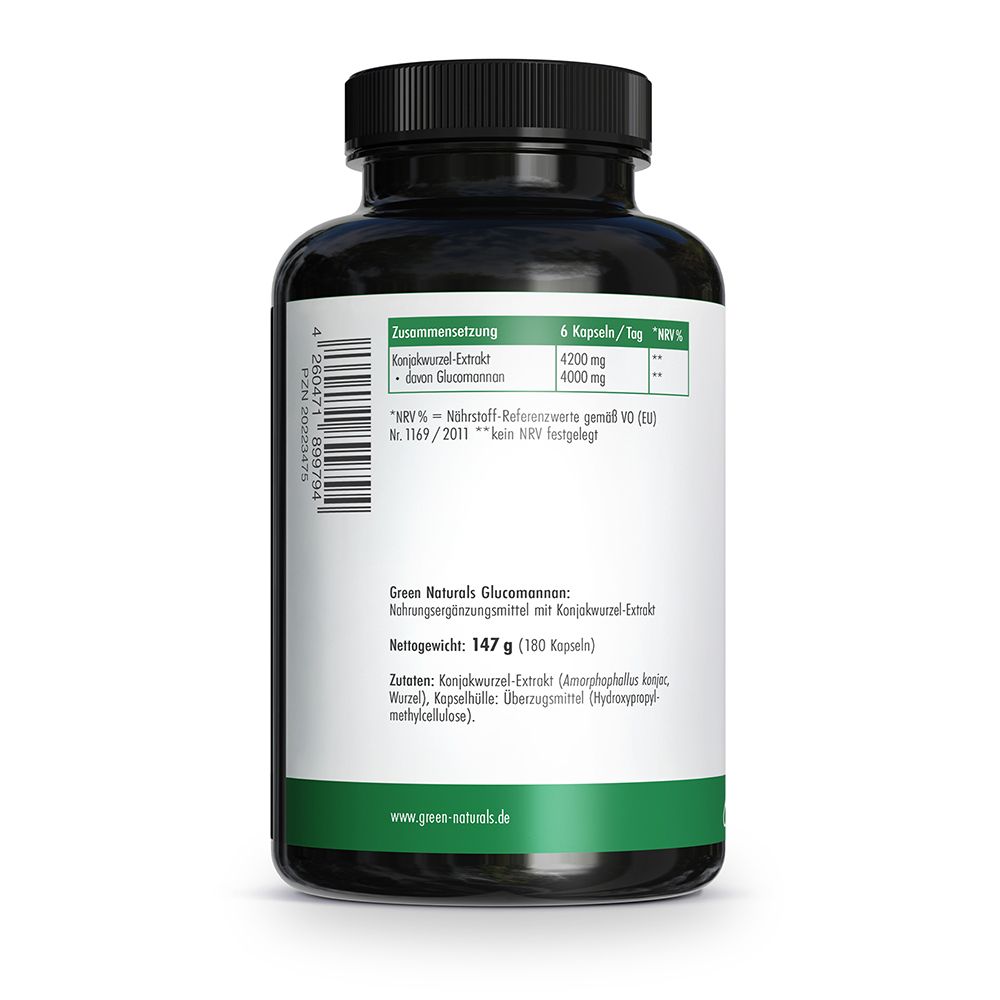 Barattolo nero con etichetta che elenca ingredienti, valori nutrizionali e informazioni sul prodotto in tedesco.