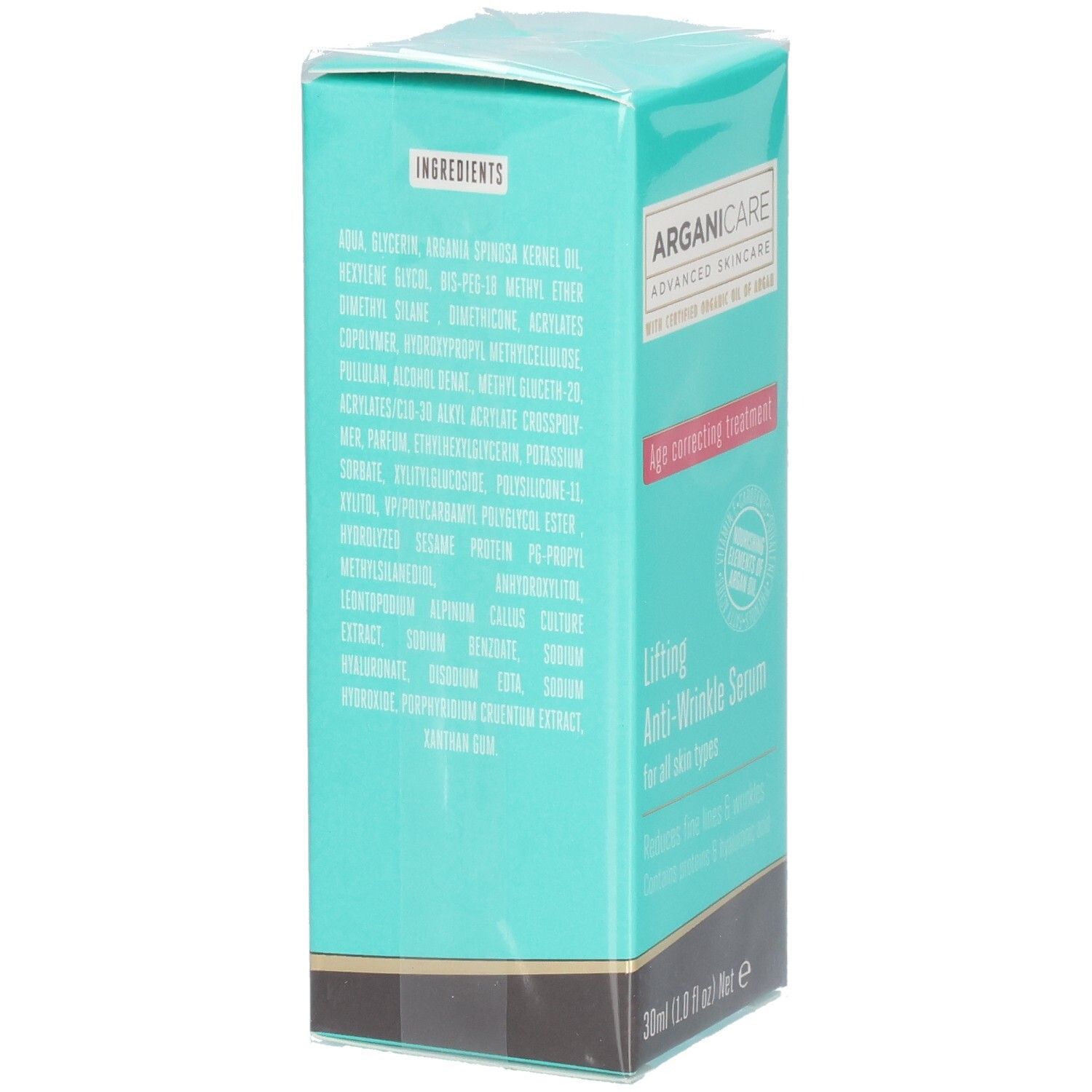 Siero Arganicare Lifting Anti-rughe in confezione da 30ml.