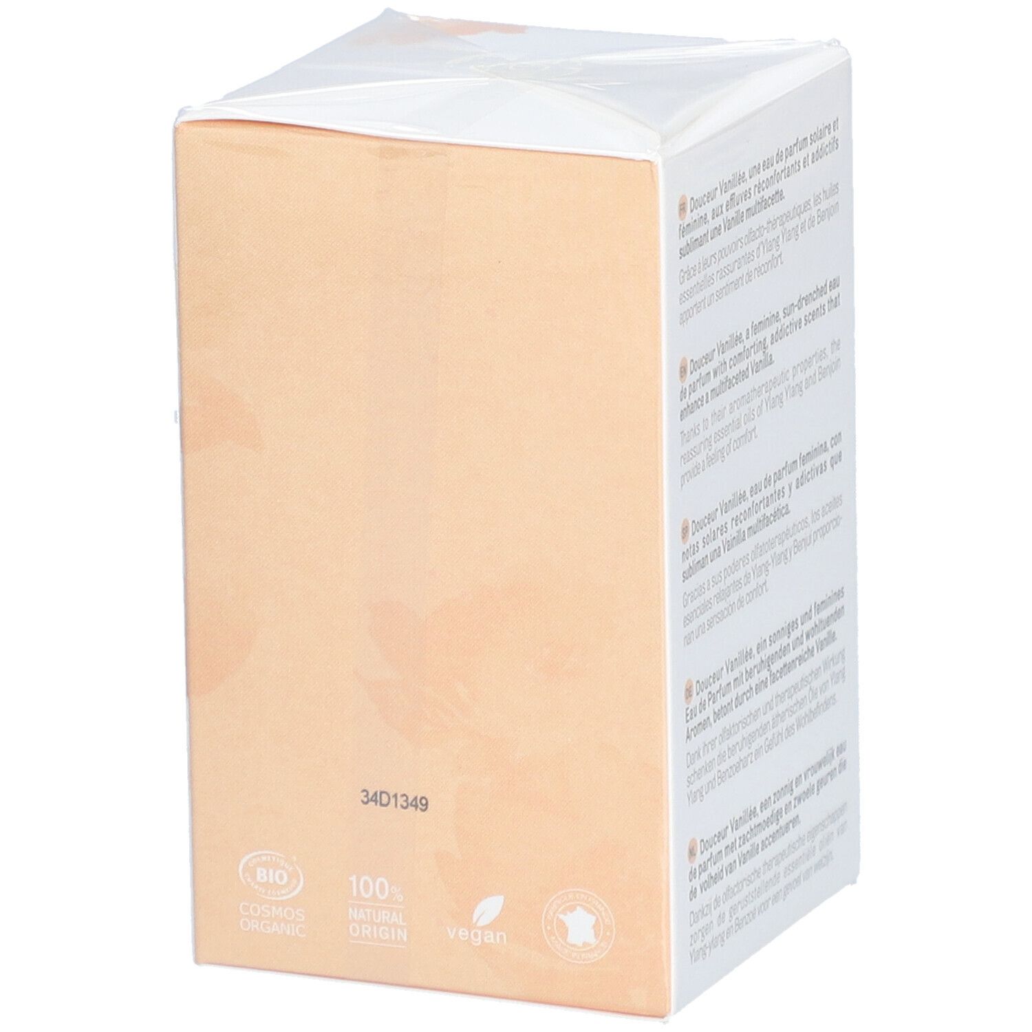 Confezione Acorelle. Beige e bianca. Scritta: Bio, profumo 100% naturale.