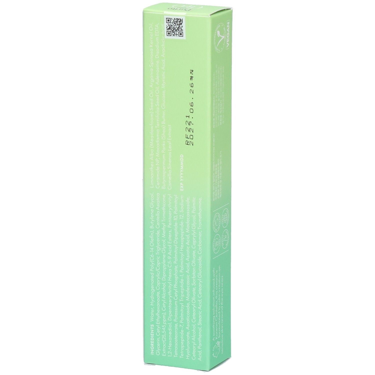 Confezione verde allungata. In alto: "Purito". Testo con ingredienti e data di scadenza. In basso: 30 ml.