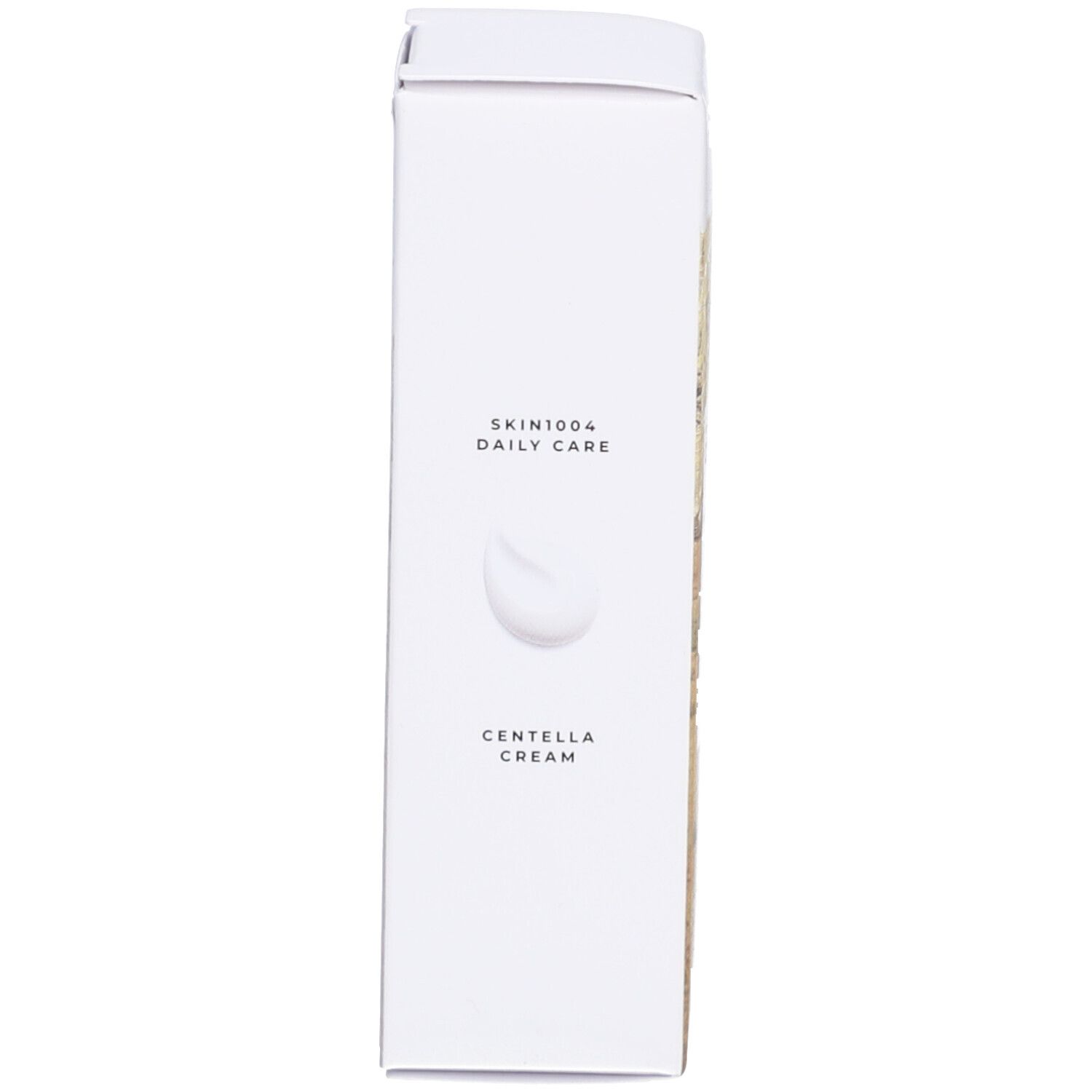 Confezione bianca, lato. Scritta: SKIN1004 DAILY CARE, CENTELLA CREAM.