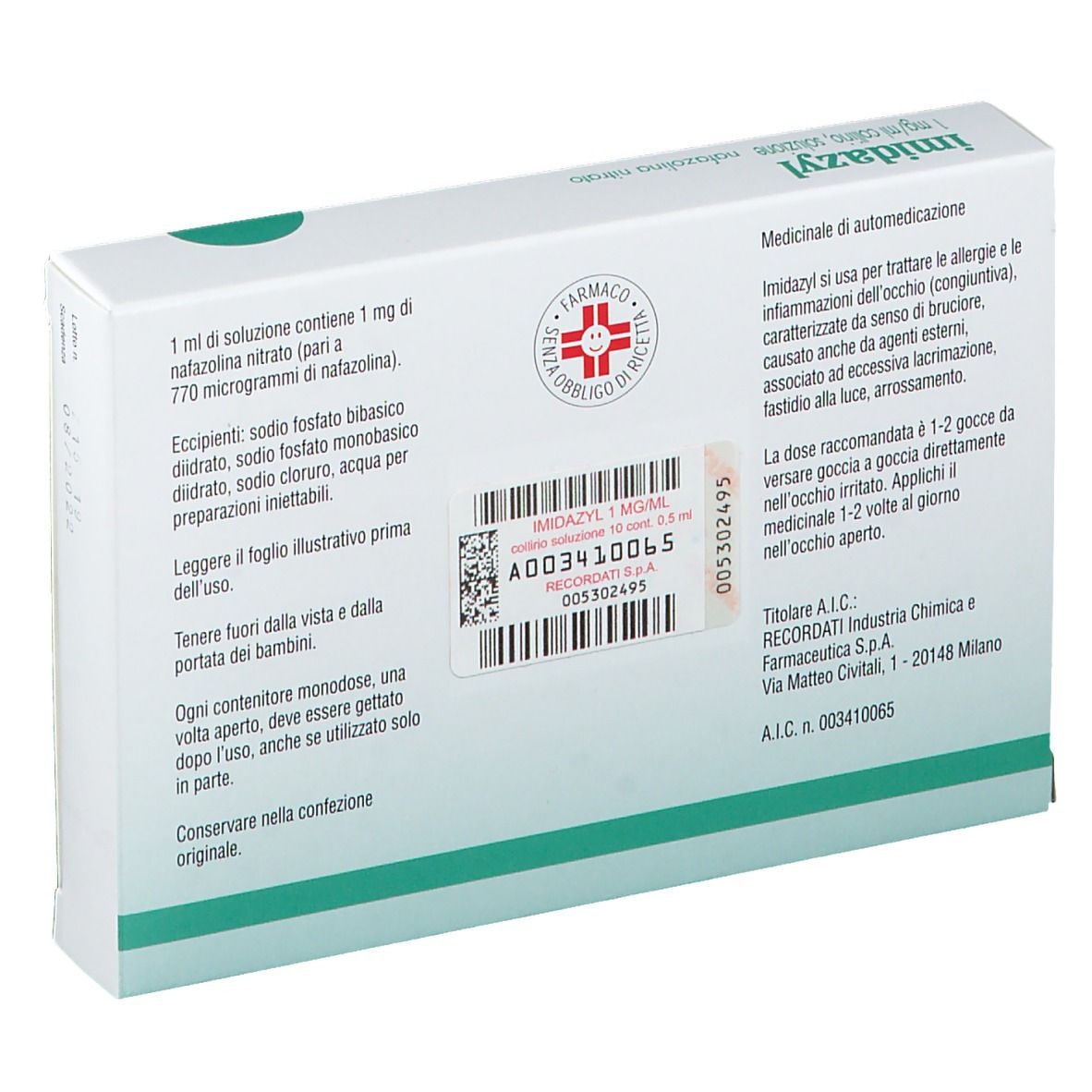 Imidazyl Collirio soluzione monodose ml0,5, Farmacia