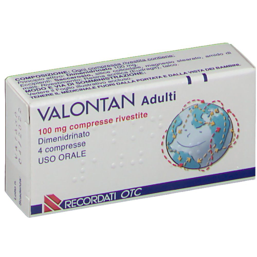 VALONTAN Adulti 100 mg 4 Compresse rivesite