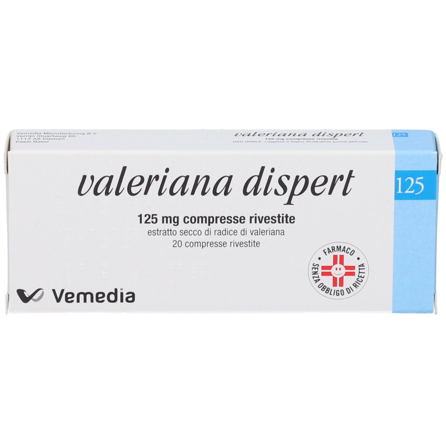 Valeriana Dispert 125 mg compresse rivestite