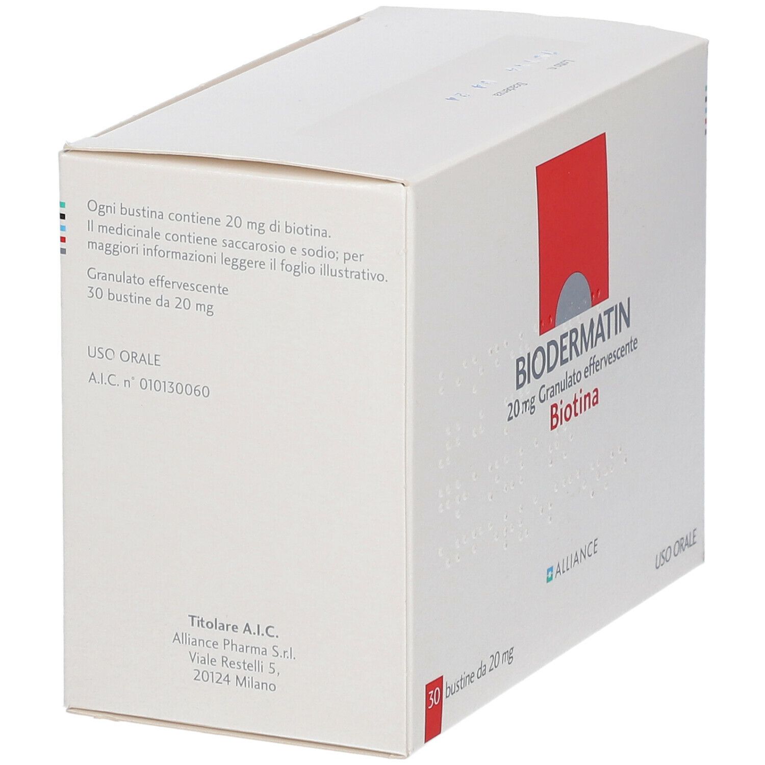 BIODERMATIN 20 mg Granulato effervescente 30 Bustine