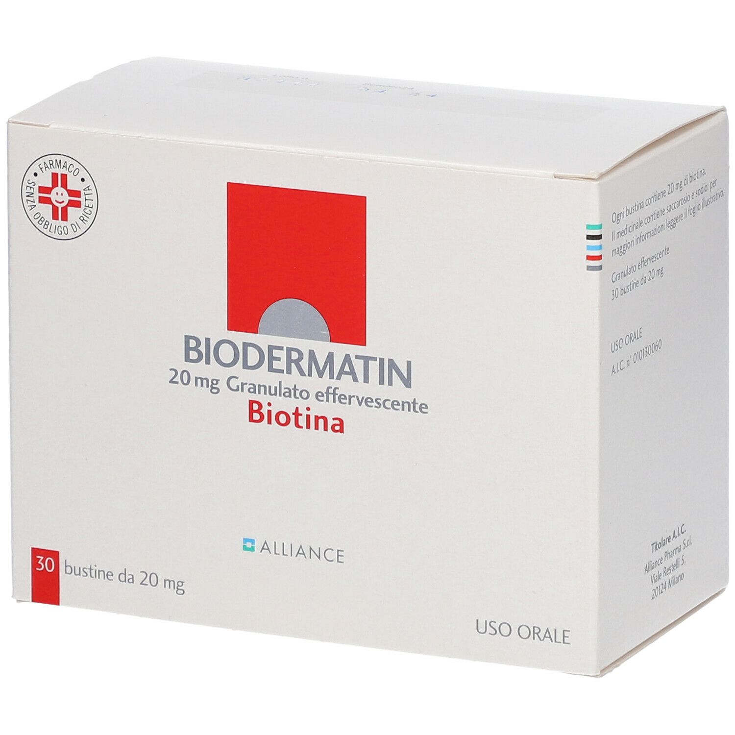 BIODERMATIN 20 mg Granulato effervescente 30 Bustine