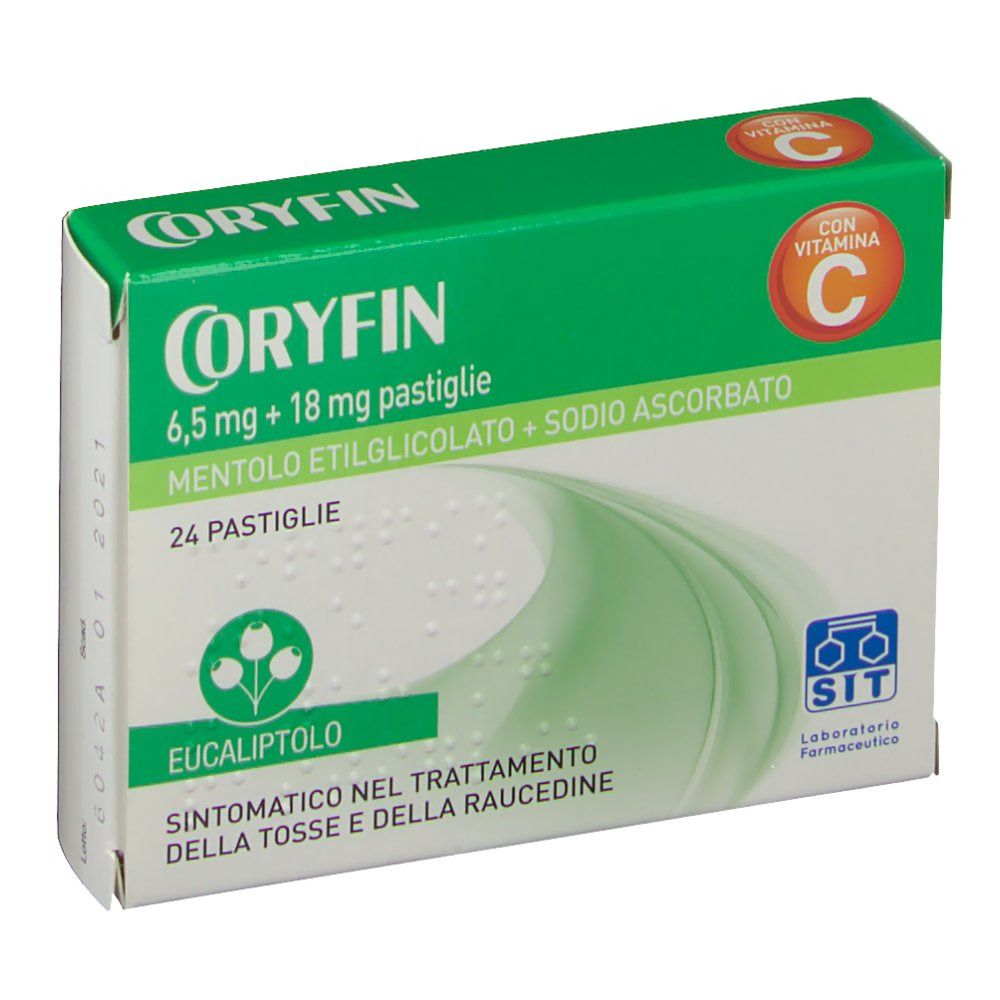 CORYFIN C 6,5 mg + 18 mg Pastiglie