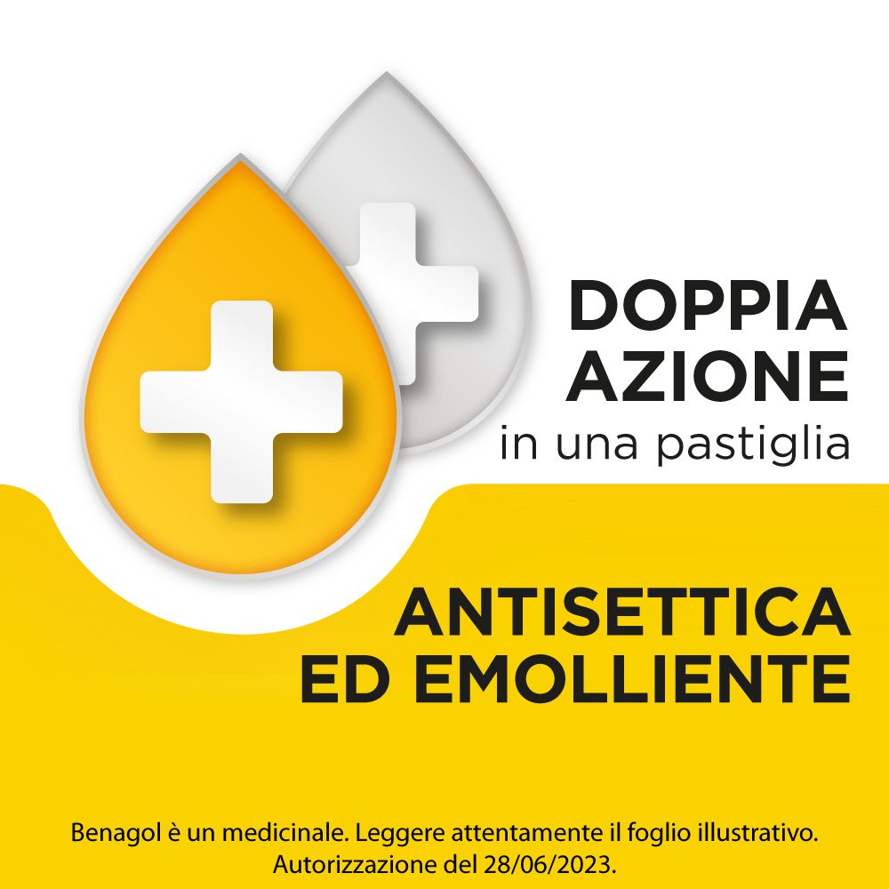 BENAGOL 1,2 mg + 0,6 mg Pastiglie gusto Miele e Limone