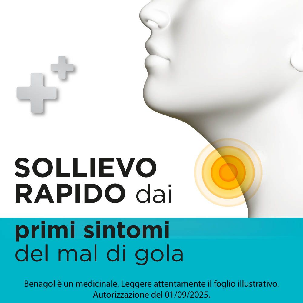 Rapido sollievo dai primi sintomi del mal di gola.