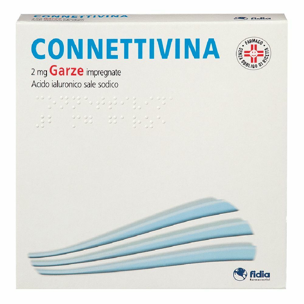 CONNETTIVINA Garze impregnate 2 mg
