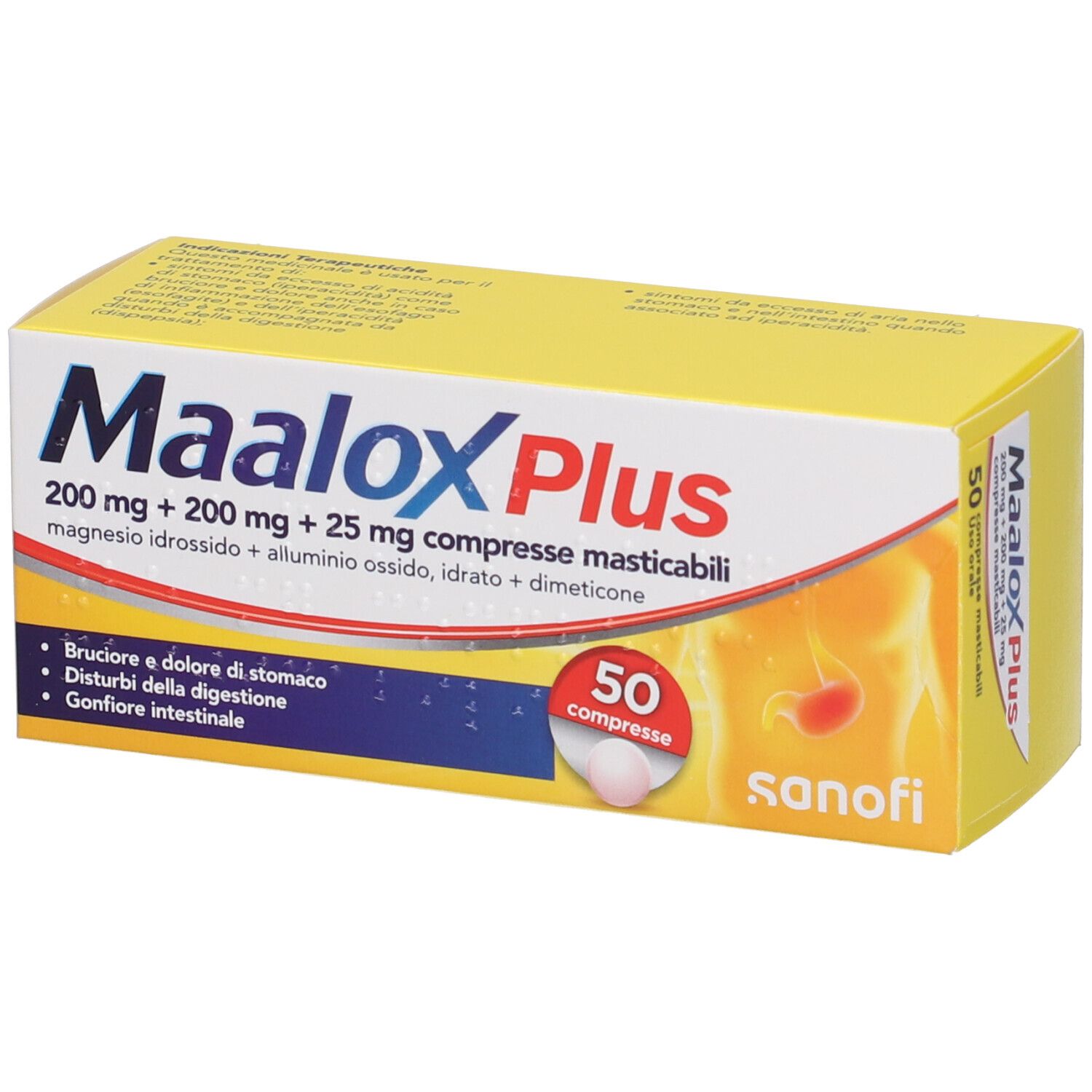 Maalox Plus Compresse Masticabili 50 Compresse