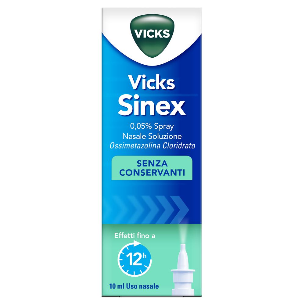 VICKS SINEX*spray nasale 10 ml 0,5 mg/ml senza conservanti