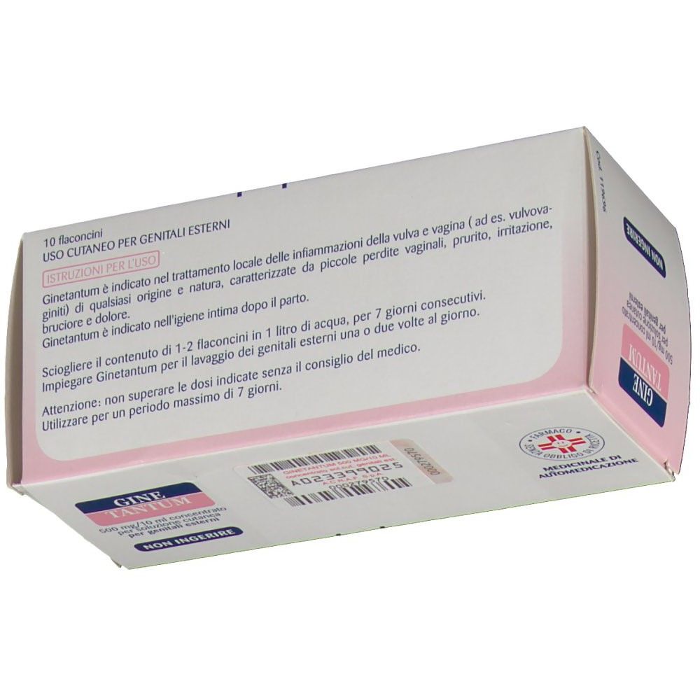 GINETANTUM 500 mg granulato per soluzione cutanea per genitali esternii