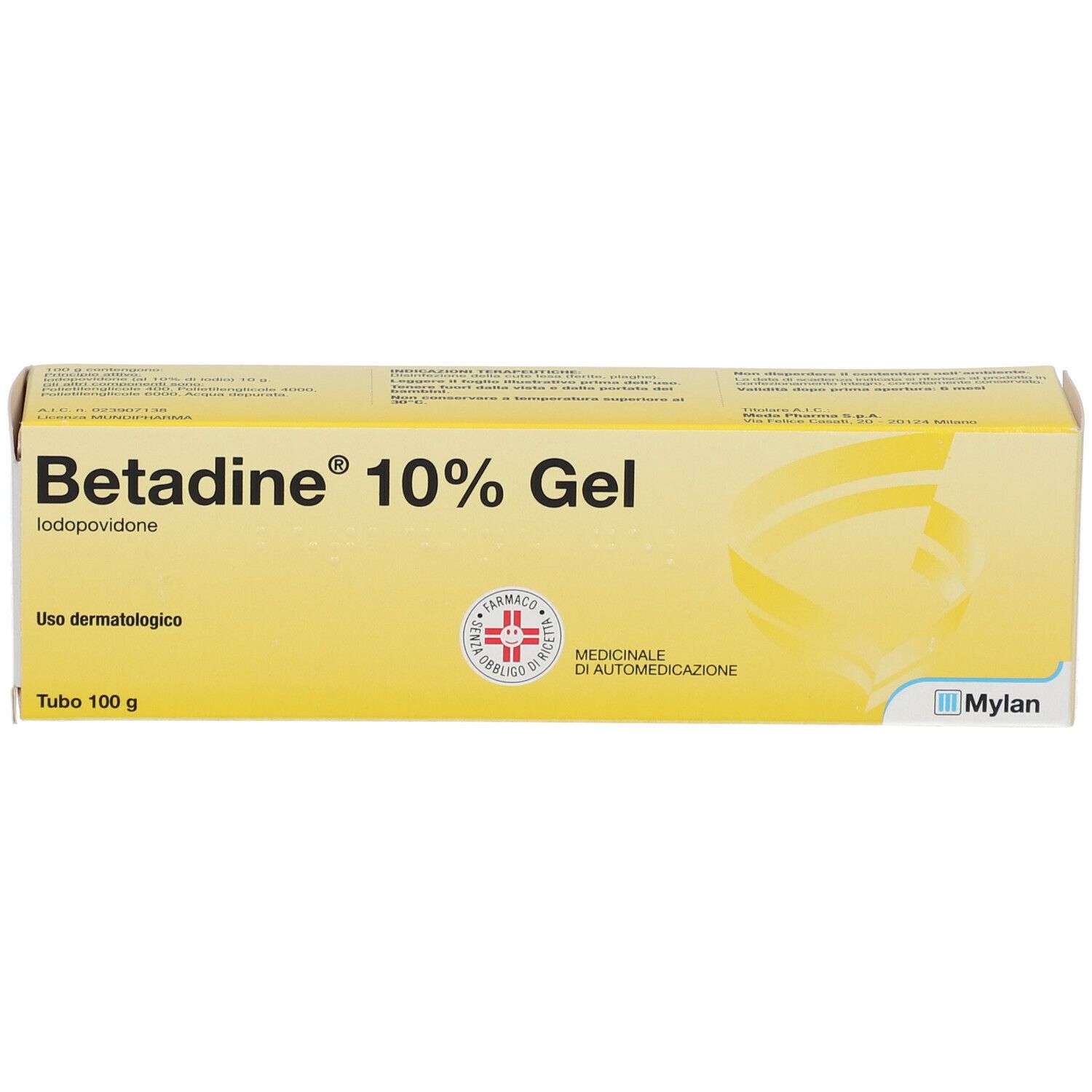 Betadine gel 100g 10% a Genova in Farmacia