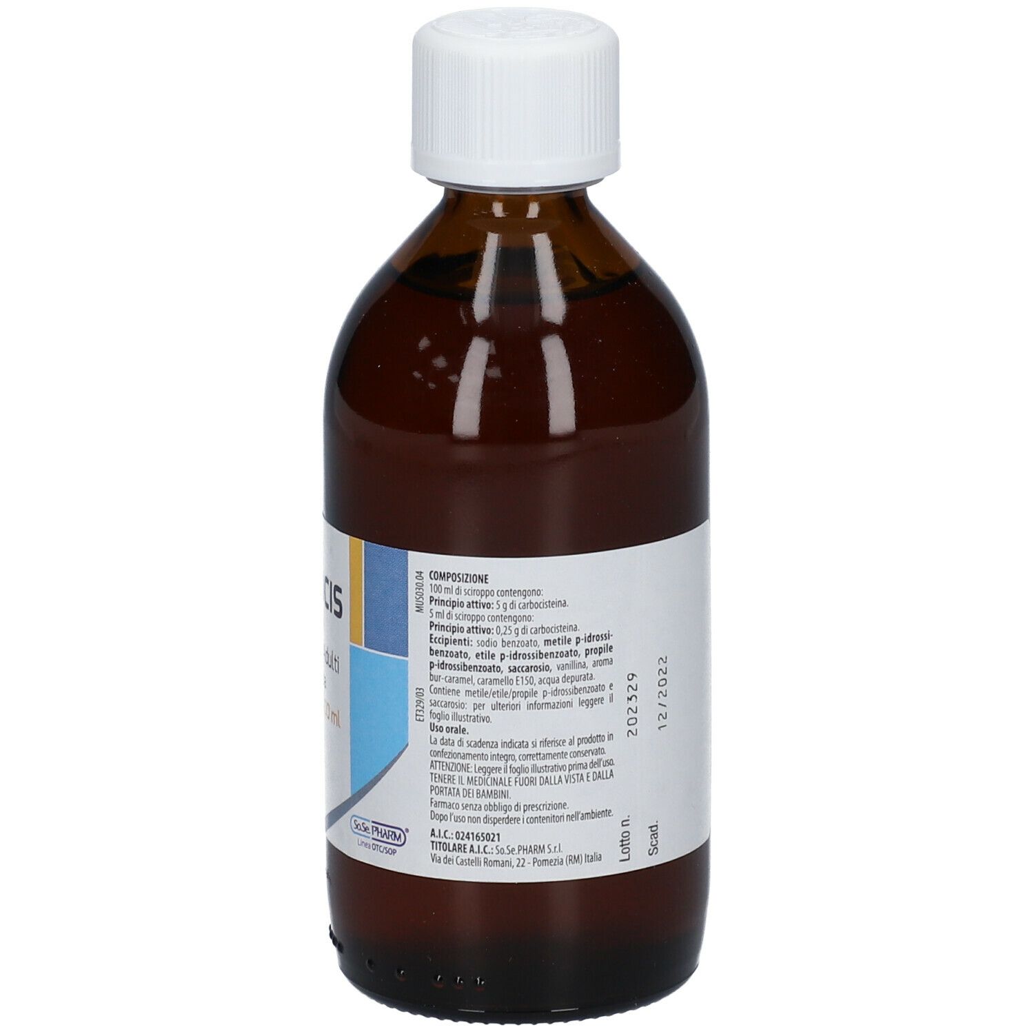 MUCOSIS Adulti 50 mg/ml Sciroppo