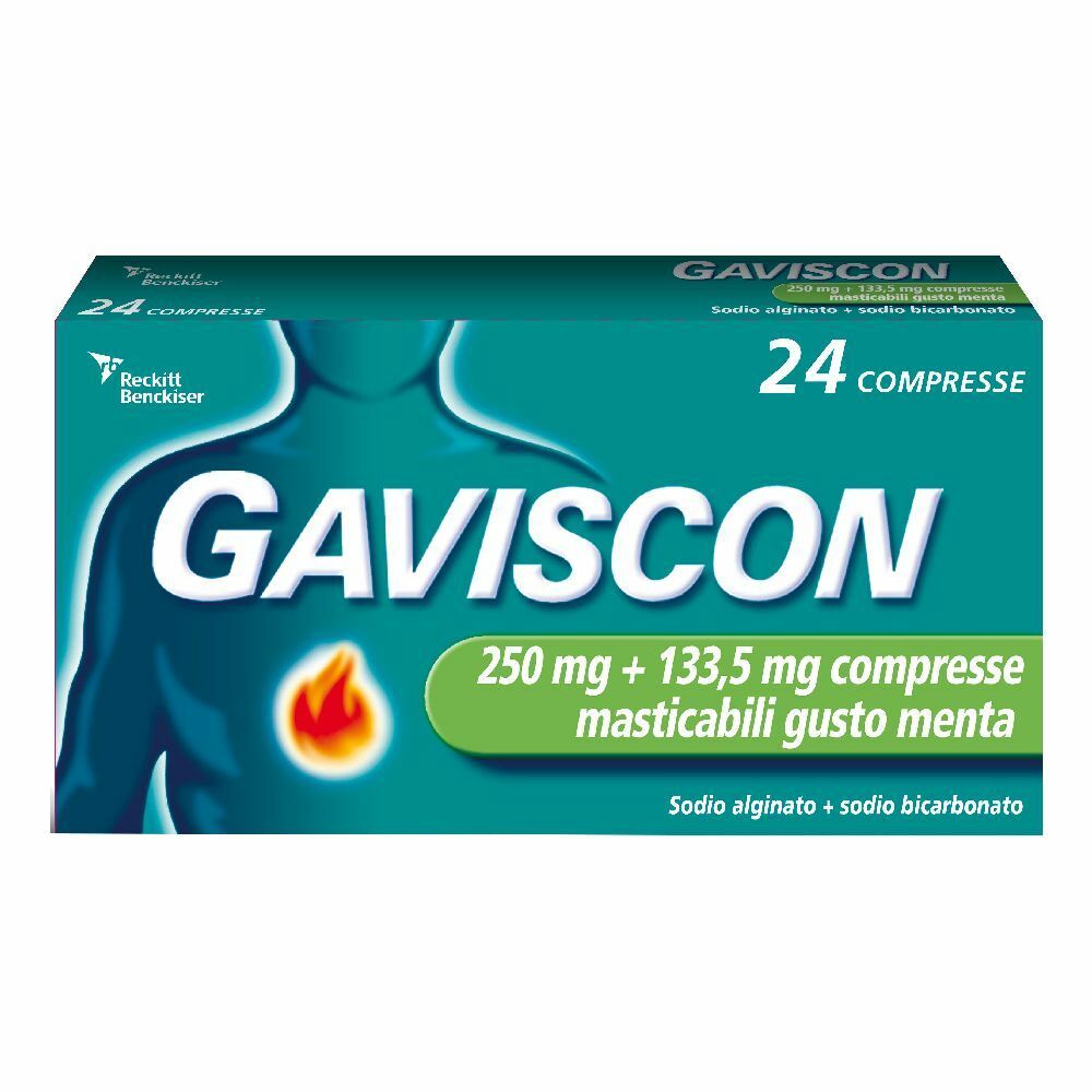 GAVISCON® 250 mg+133,5 mg Compresse masticabili menta