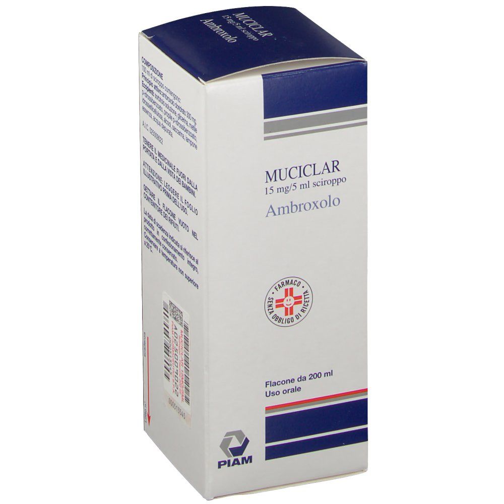 MUCICLAR 15mg/5ml sciroppo