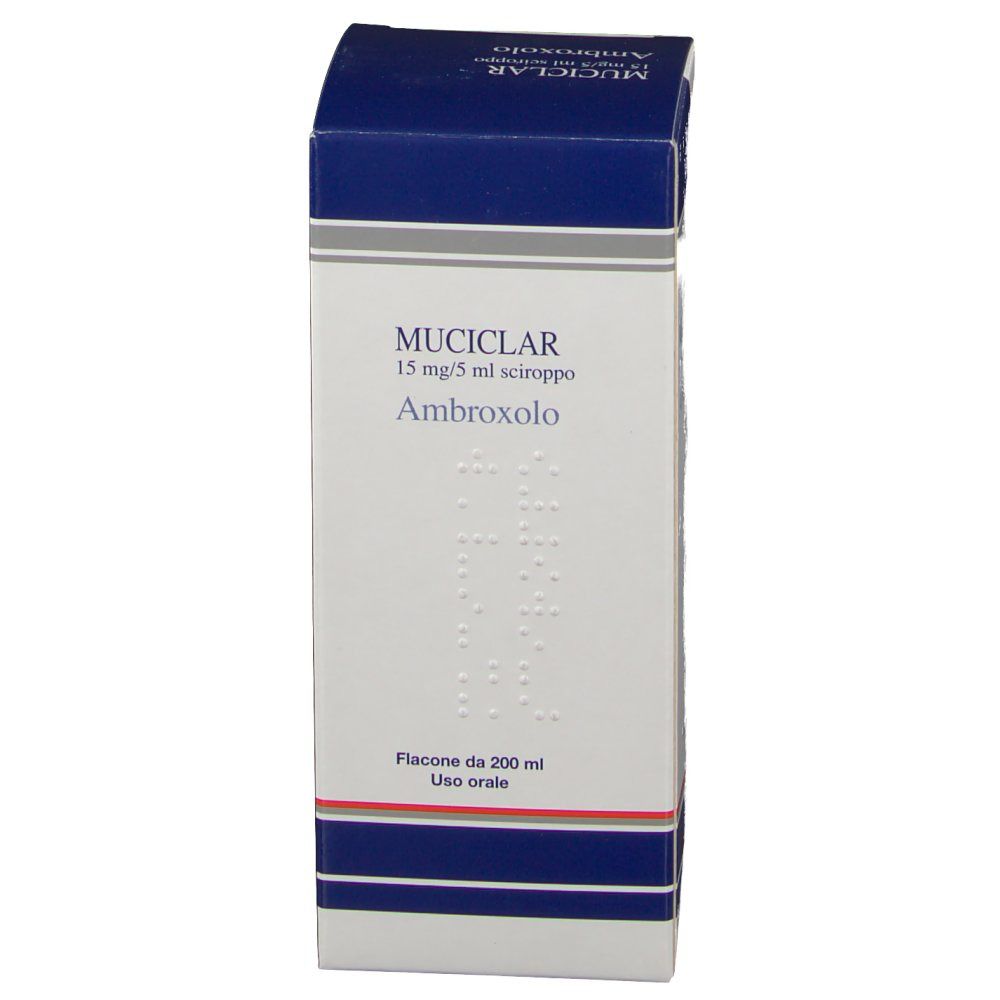 MUCICLAR 15mg/5ml sciroppo