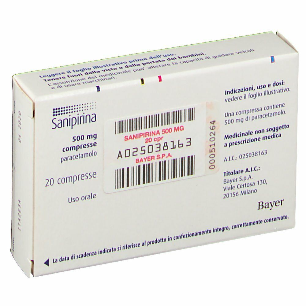 Sanipirina 500 mg Compresse Paracetamolo