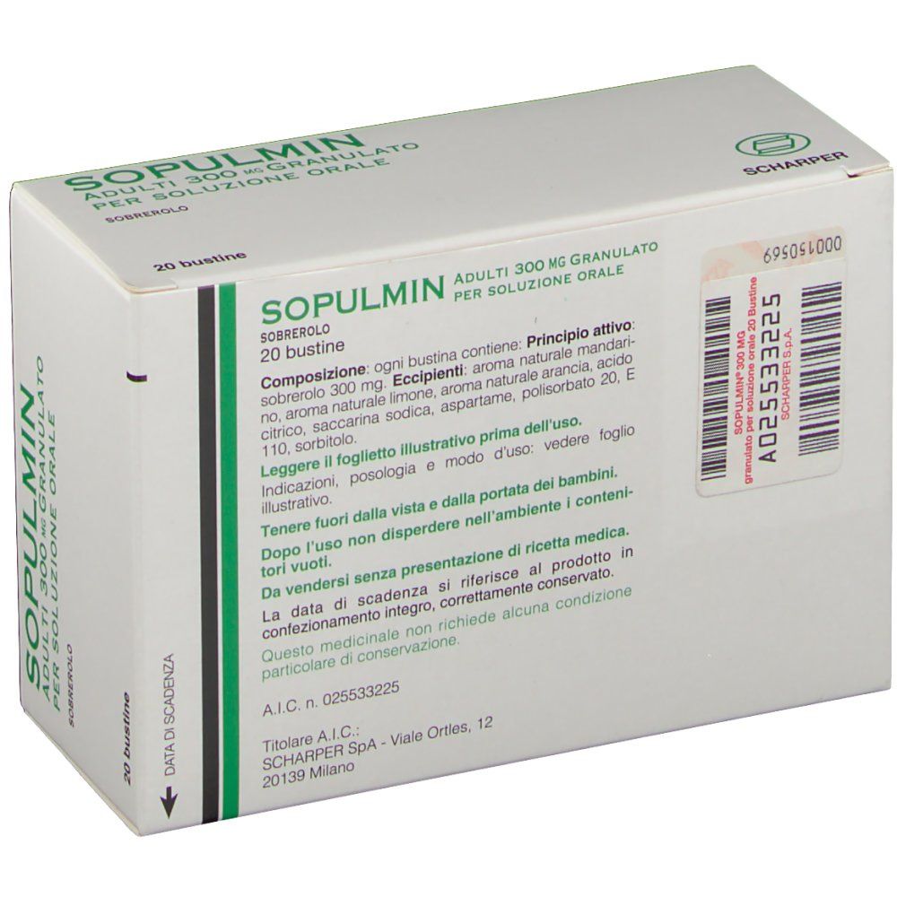 Sopulmin Adulti 300 mg Granulato