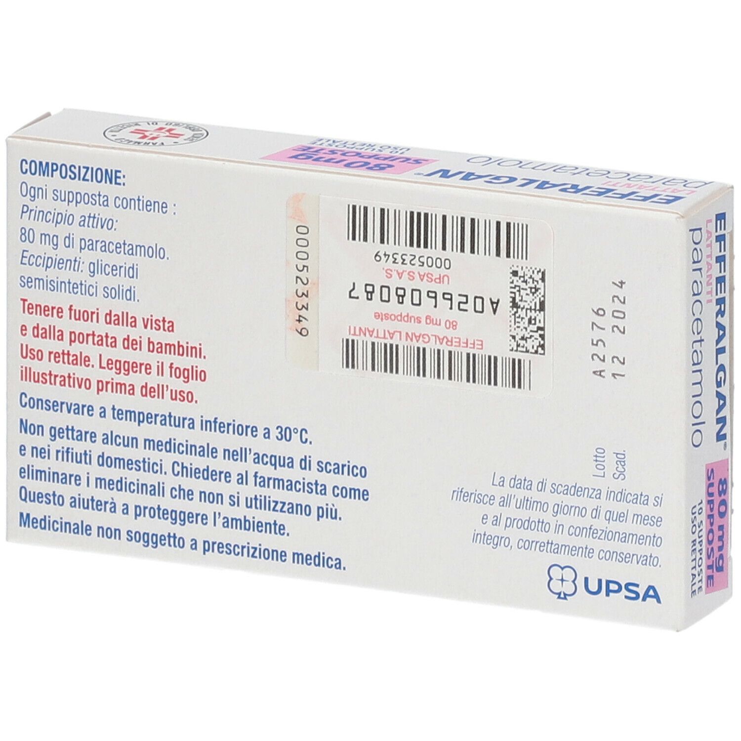 EFFERALGAN® Supposte 80 mg