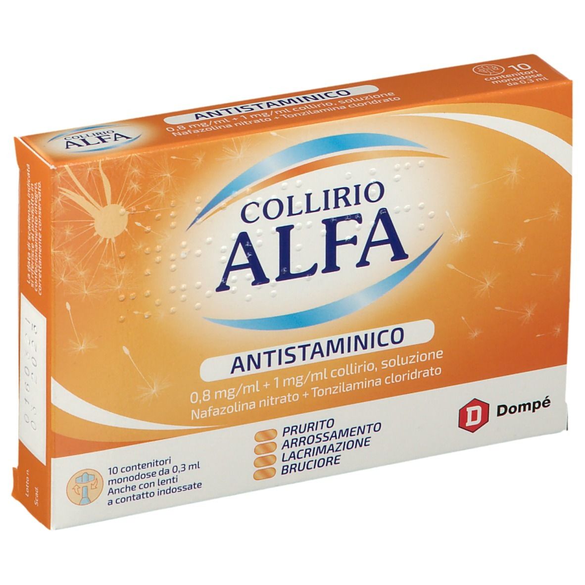 Collirio Alfa® Antistaminico 0,8 mg/ml + 1 mg/ml Collirio, Soluzione