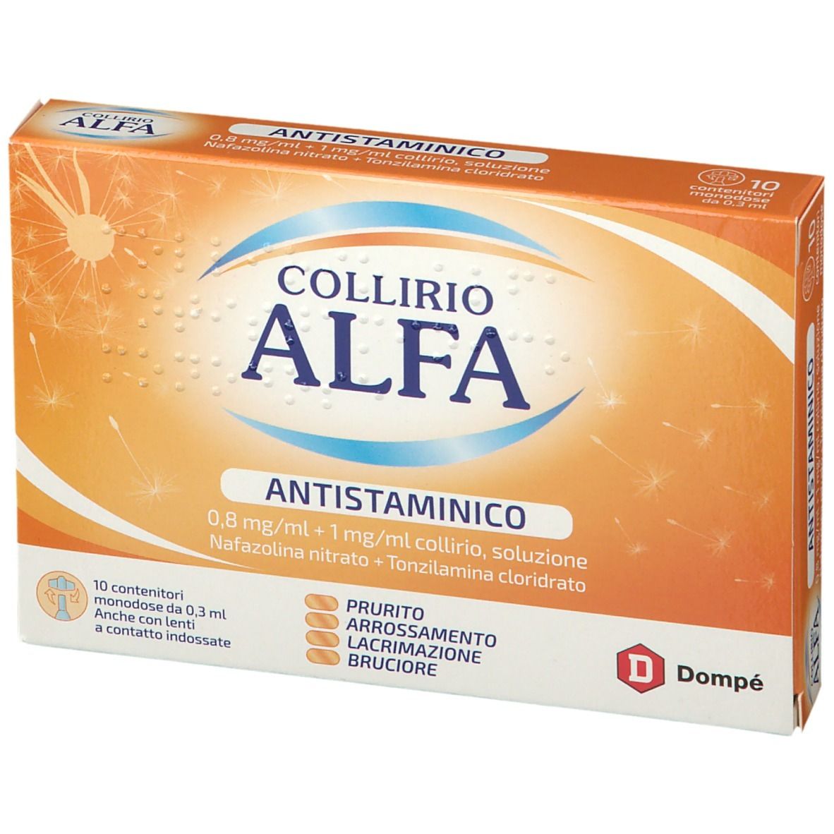 Collirio Alfa® Antistaminico 0,8 mg/ml + 1 mg/ml Collirio, Soluzione