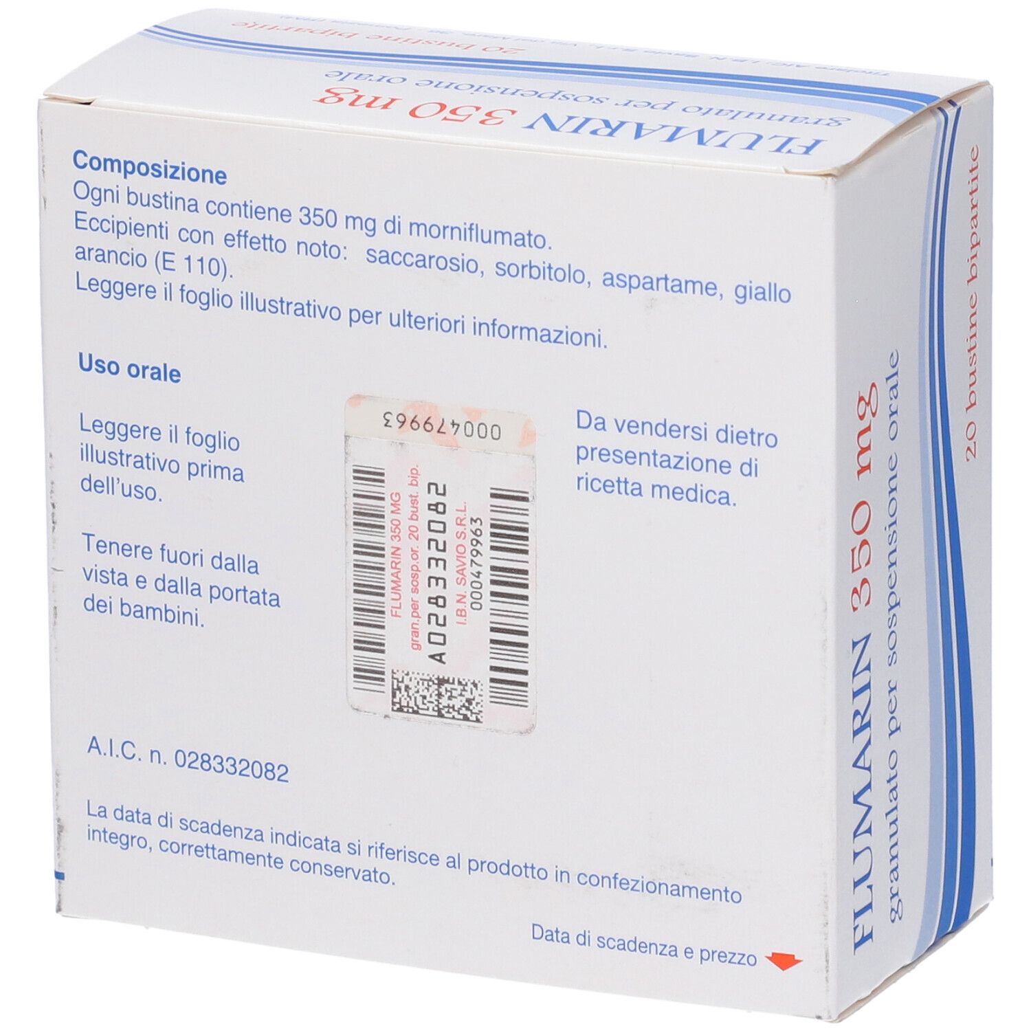 FLUMARIN 350 mg granulato per sospensione orale