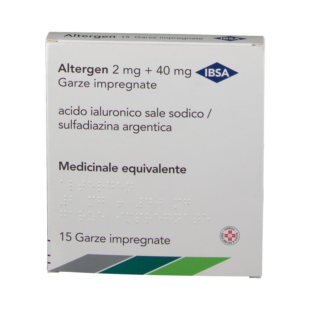 Altergen 2 mg + 40 mg Garze impregnate