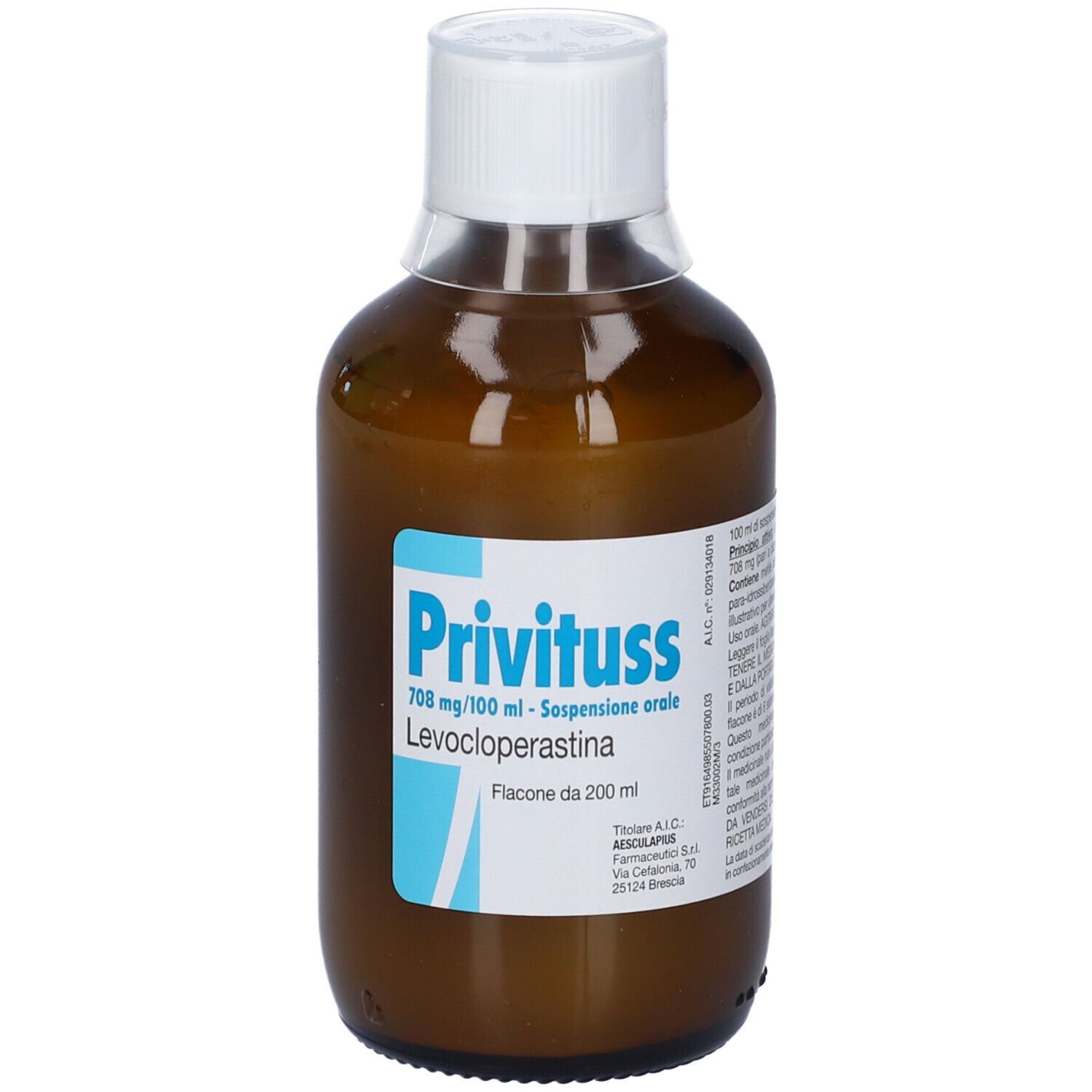 PRIVITUSS*orale sosp 1 flacone 200 ml 708 mg/100 ml