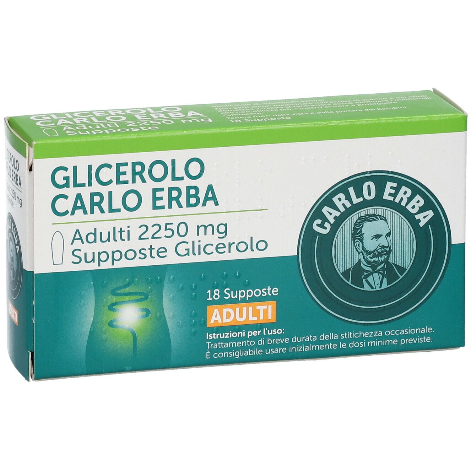 Glicerolo Carlo Erba 2250 mg Supposte Adulti