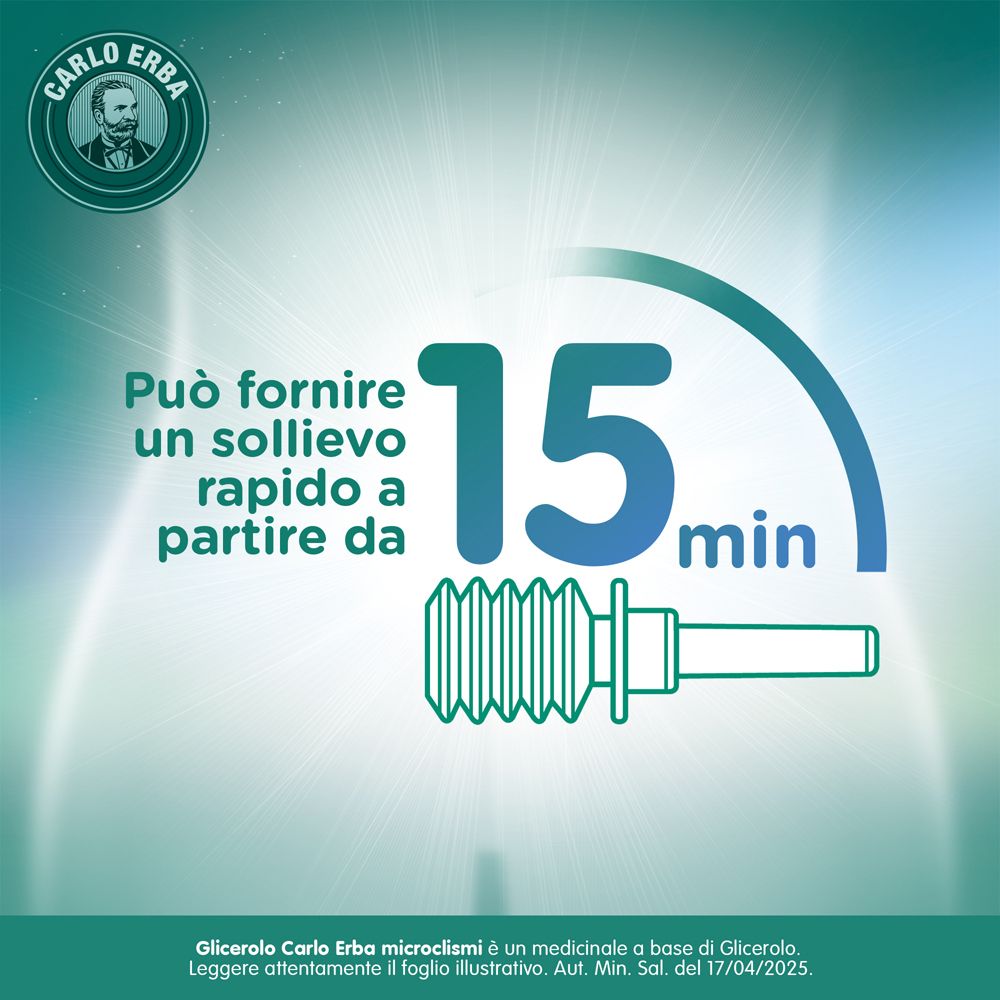 CARLO ERBA GLICEROLO Soluzione Rettale 6,75 g