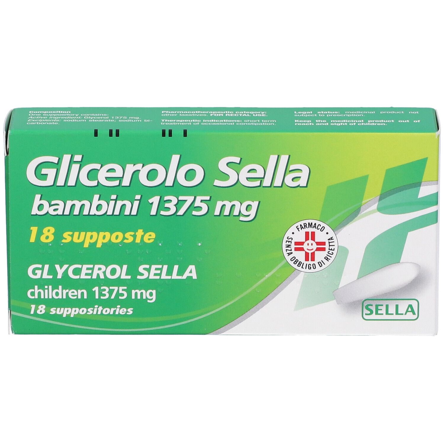 GLICEROLO Sella bambini 1375 mg supposte