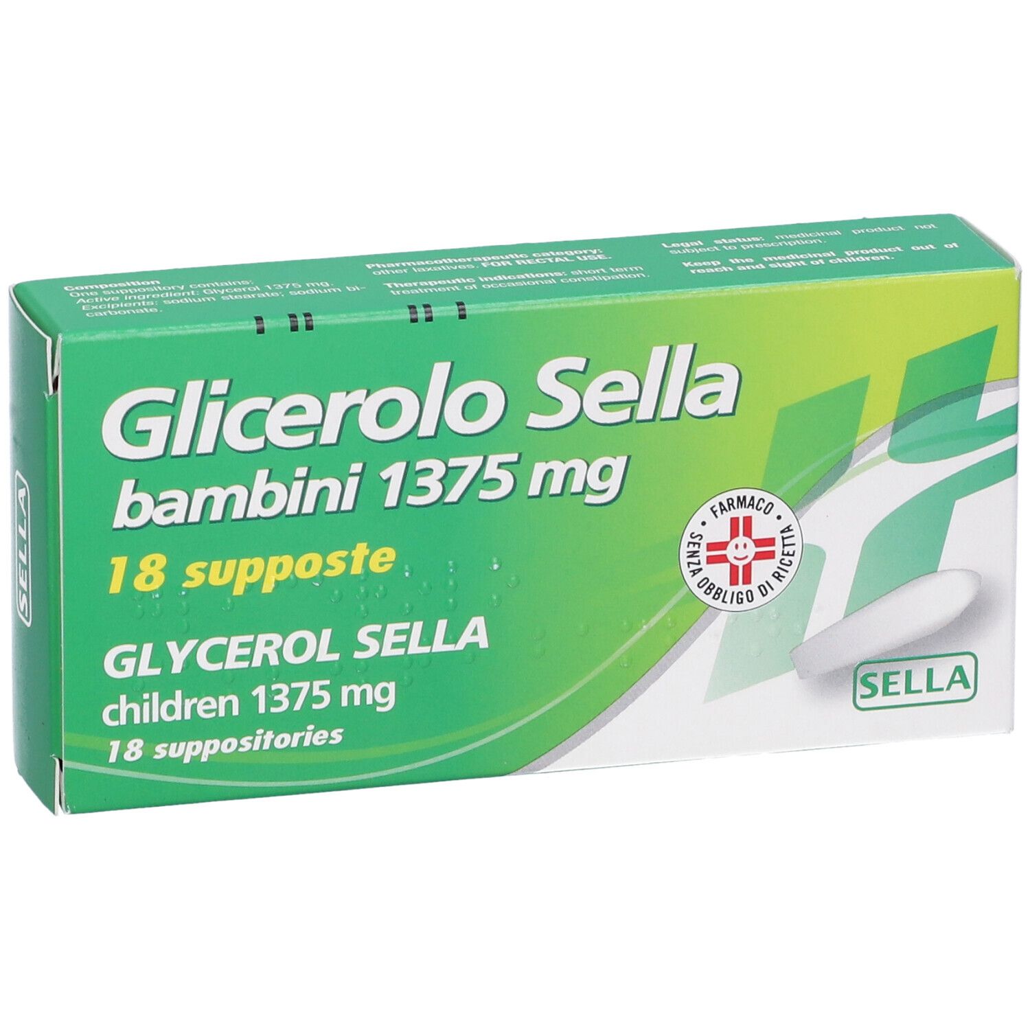 GLICEROLO Sella bambini 1375 mg supposte
