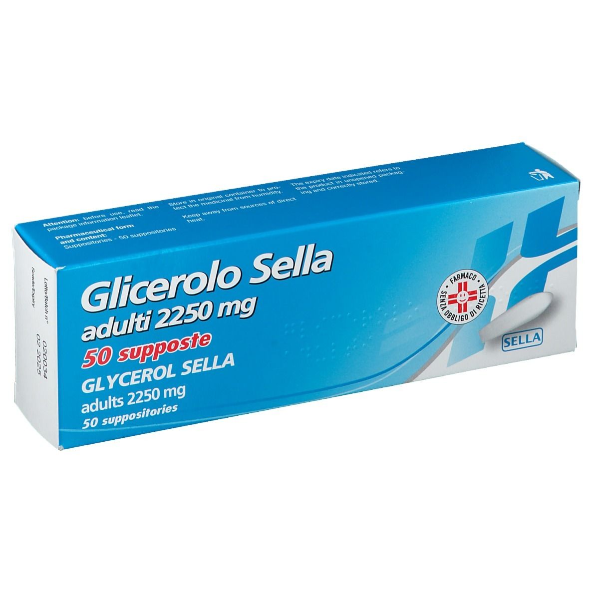 Glicerolo Sella Adulti 2250 mg Supposte