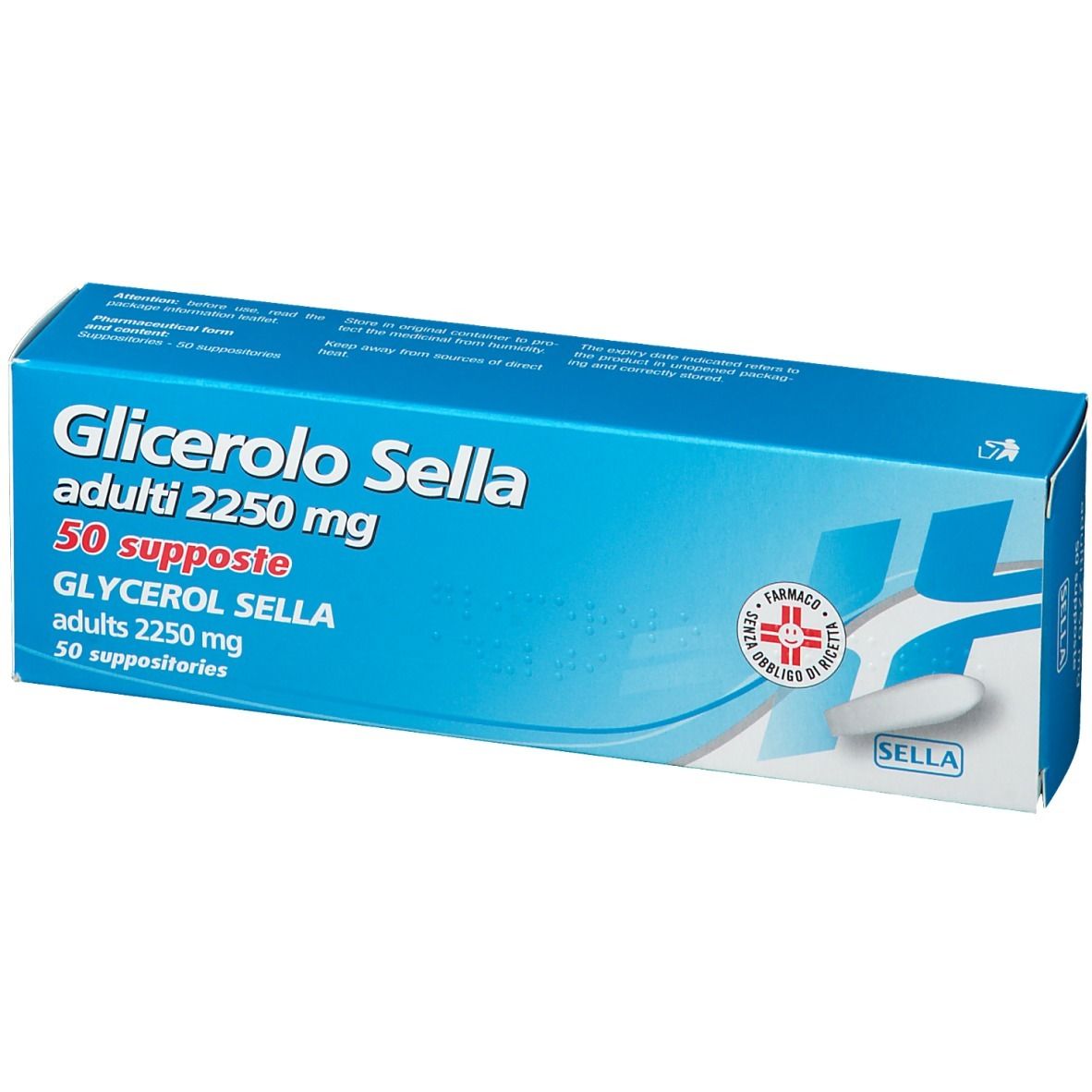 Glicerolo Sella Adulti 2250 mg Supposte